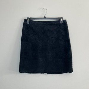 Vintage 70's Rafaella Black 100% Leather Skirt, Size 12